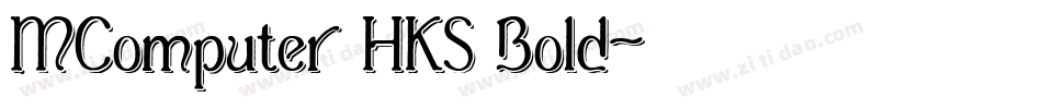 MComputer HKS Bold字体转换